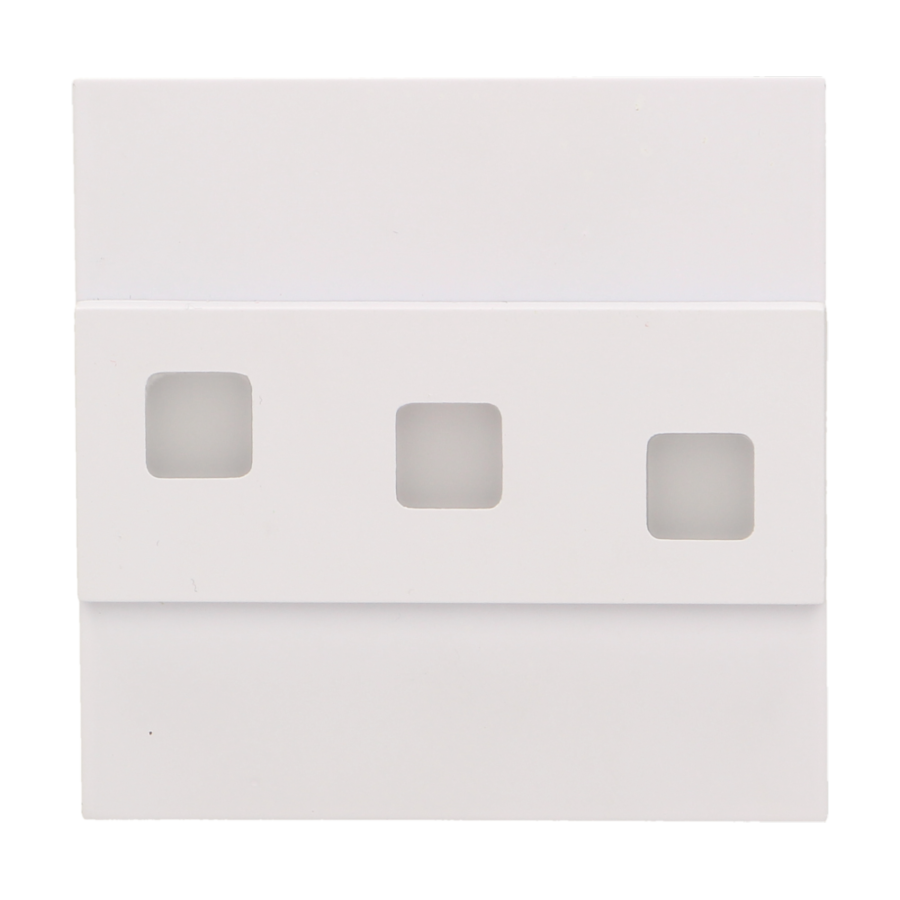 LEPUS LED 1,2W, oprawa schodowa natynkowa, 12V DC, 100lm, 6000K, biała