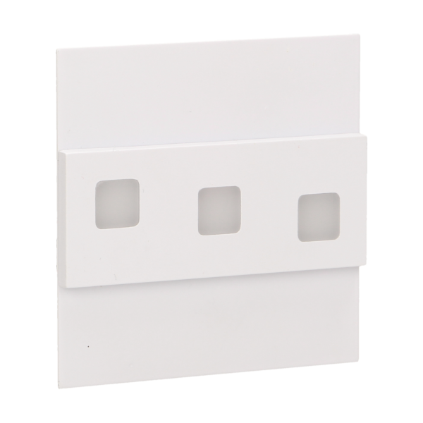 LEPUS LED 1,2W, oprawa schodowa natynkowa, 12V DC, 100lm, 6000K, biała