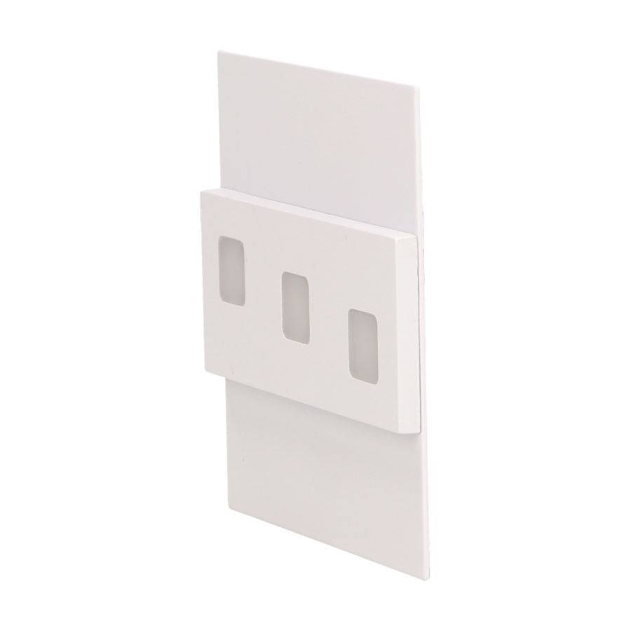 LEPUS LED 1,2W, oprawa schodowa natynkowa, 12V DC, 100lm, 6000K, biała