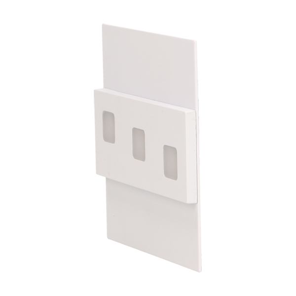 LEPUS LED 1,2W, oprawa schodowa natynkowa, 12V DC, 100lm, 6000K, biała