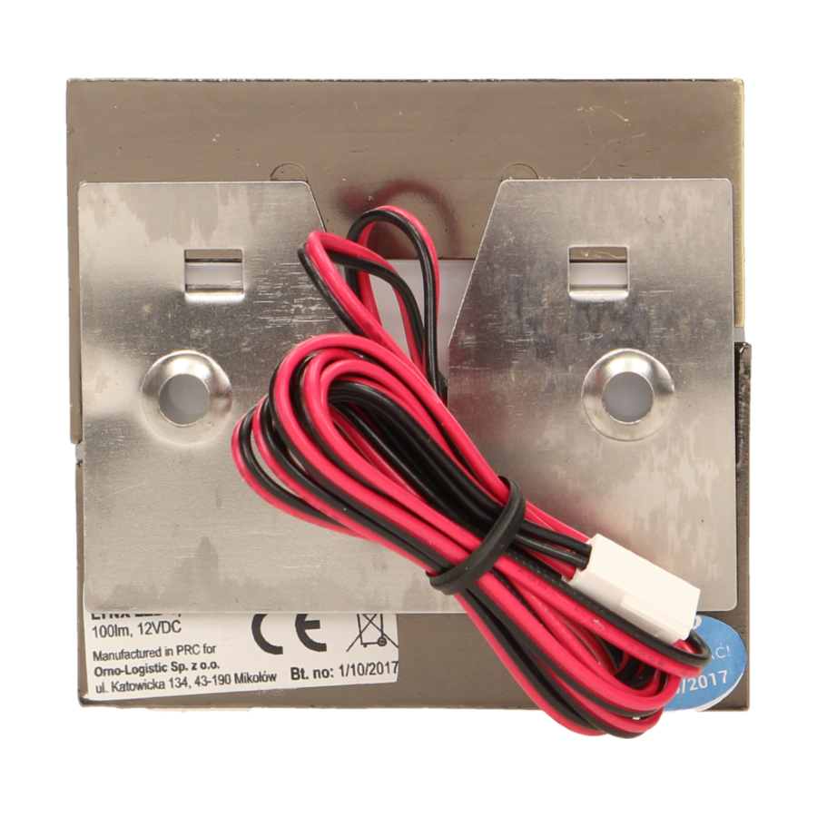 LYNX LED 1,2W, oprawa schodowa natynkowa, 12V DC, 100lm, 3000K, mosiądz