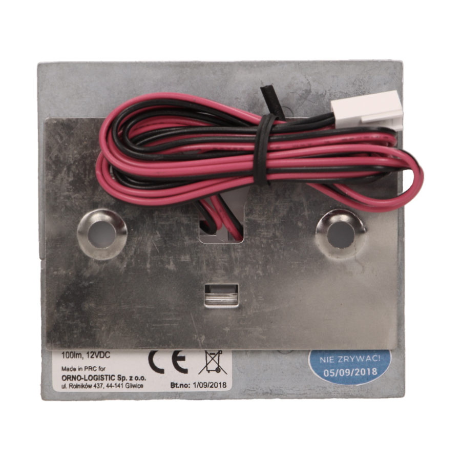 LYNX LED 1,2W, oprawa schodowa natynkowa, 12V DC, 100lm, 3000K, biała