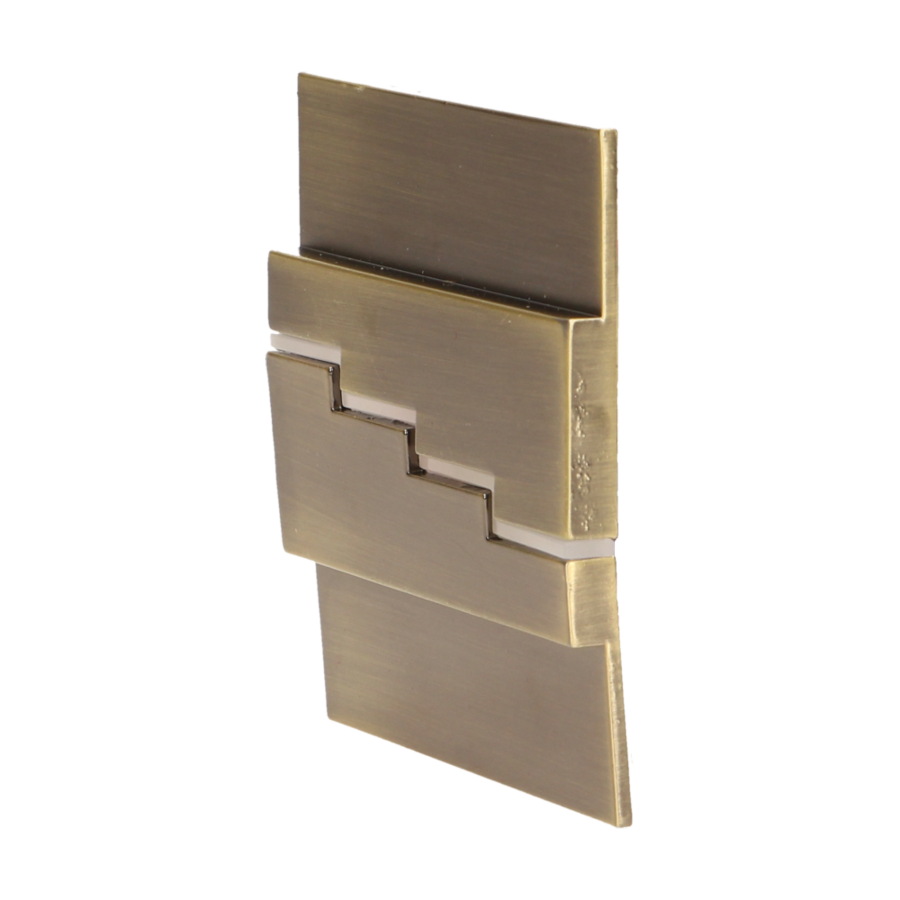 LED staircase luminaire LYNX, 6000K, brass