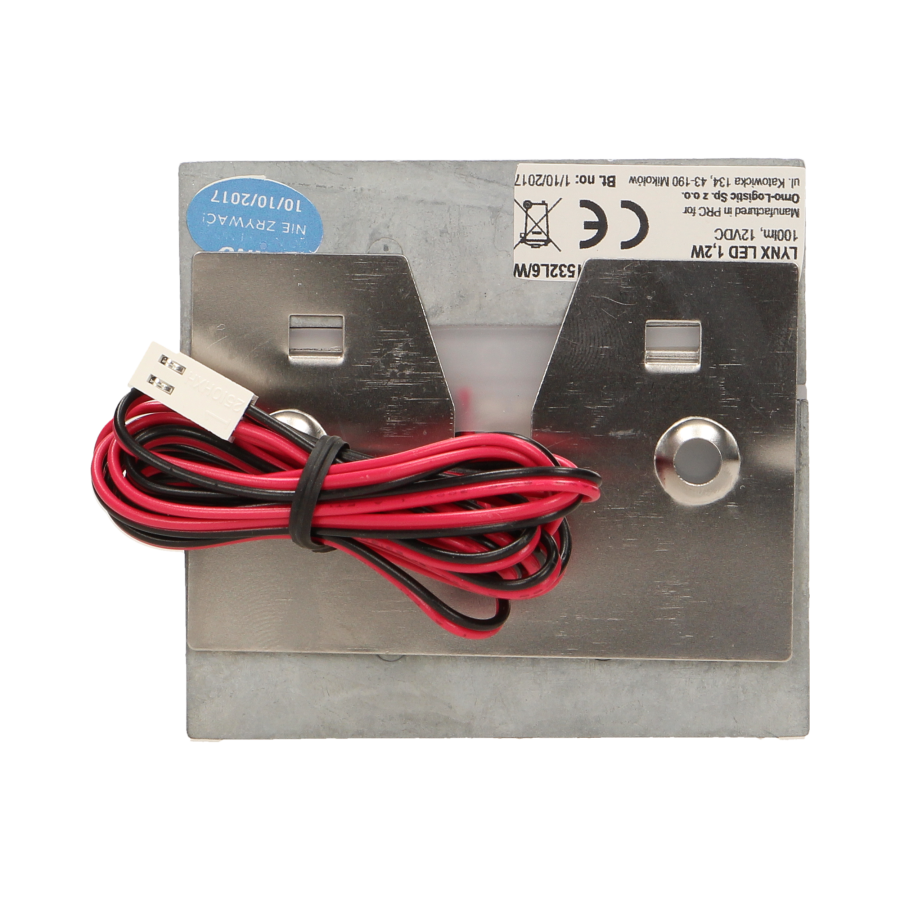 LYNX LED 1,2W, oprawa schodowa natynkowa, 12V DC, 100lm, 6000K, biała