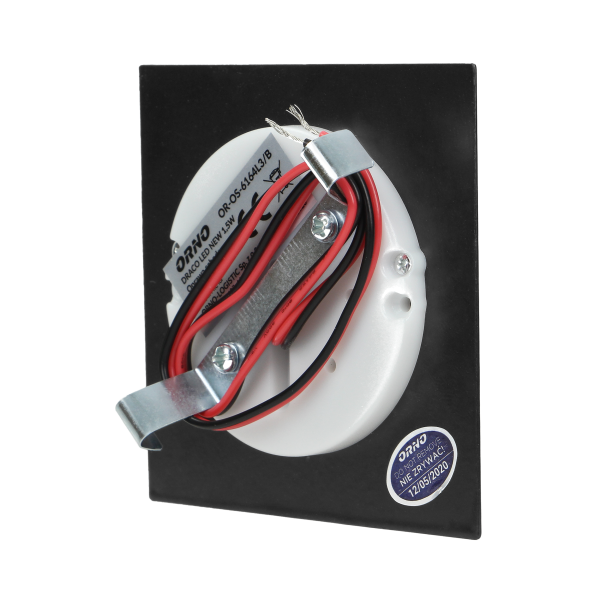 DRACO LED NEW 1,5W, oprawa schodowa podtynkowa, 12VDC, 30lm, 3000K, czarny, innowacyjny sposób montażu