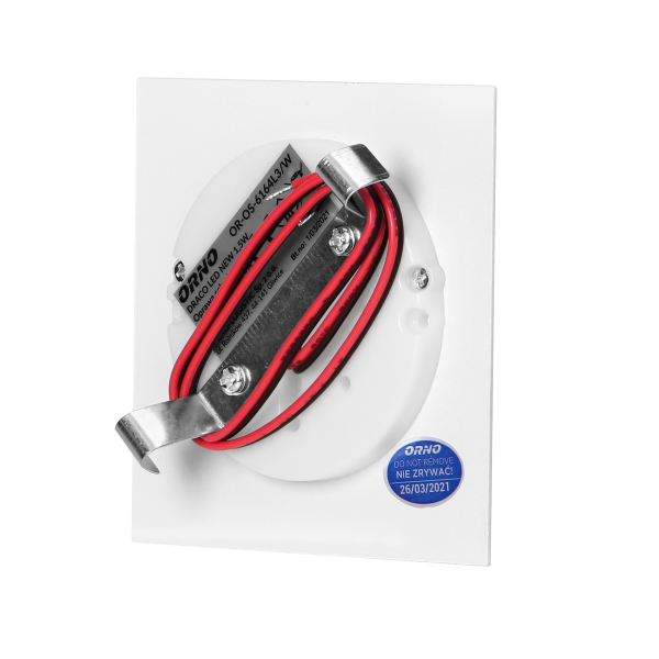 DRACO LED NEW 1,5W, oprawa schodowa podtynkowa, 12VDC, 30lm, 6000K, biała, innowacyjny sposób montażu