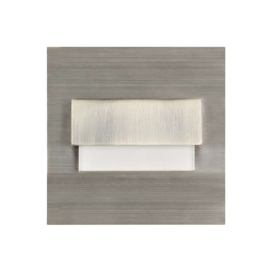 TRACO LED 1.5W staircase light fitting, 12VDC, 30lm, 3000K, satin