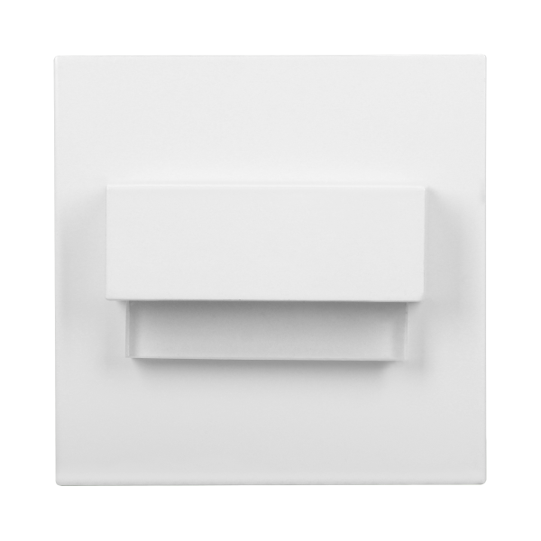 TRACO LED 1.5W staircase light fitting, 12VDC, 30lm, 3000K, white