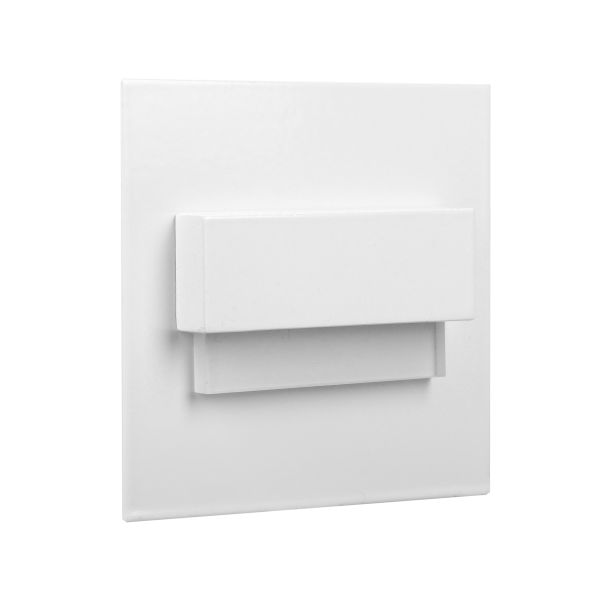 TRACO LED 1,5W, oprawa schodowa podtynkowa, 12VDC, 30lm, 3000K, biały, innowacyjny sposób montażu