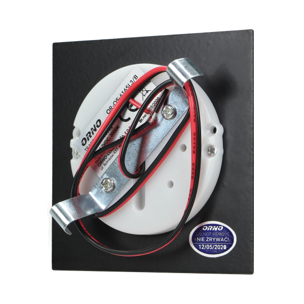 TRACO LED 1,5W, oprawa schodowa podtynkowa, 12VDC, 30lm, 6000K, czarny, innowacyjny sposób montażu