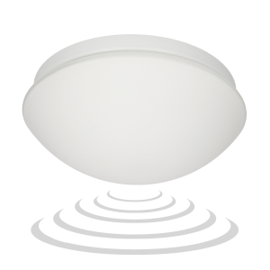 E27 lighting fixture MARIN with microwave sensor, IP44