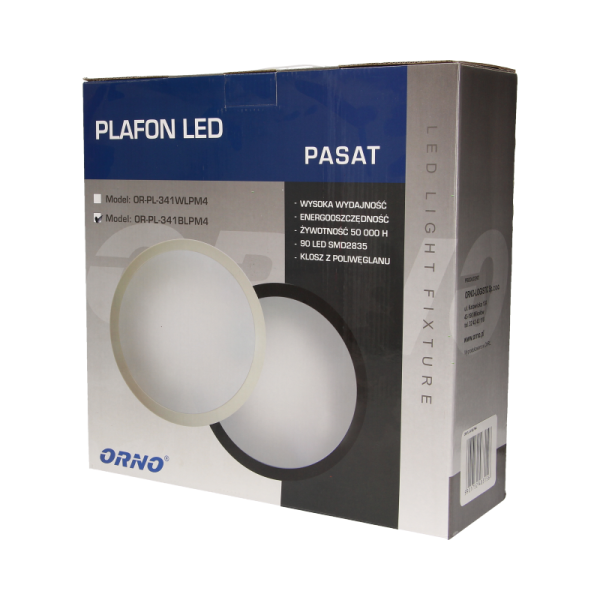 Ceiling round fixture PASAT LED, black
