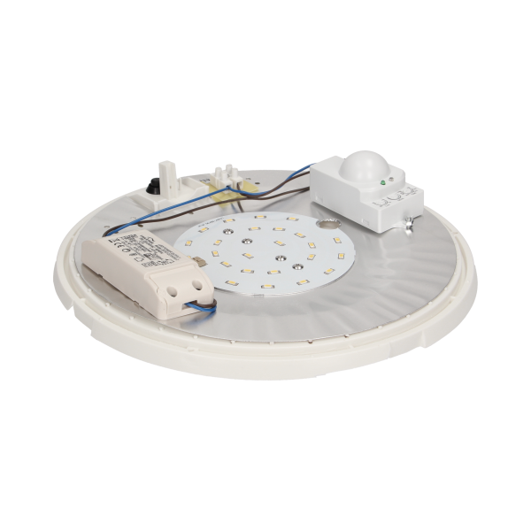 LED lighting fixture HELM with microwave sensor, 12W, IP44