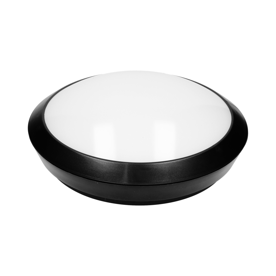 Plafon BRYZA ECO LED z mikrofalowym czujnikiem ruchu, czarny, 12W