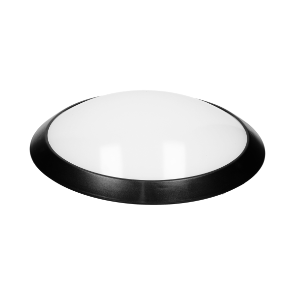 Plafon BRYZA ECO LED z mikrofalowym czujnikiem ruchu, czarny, 12W