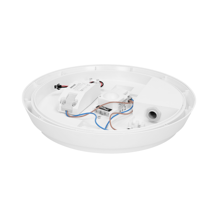 Plafon BRYZA ECO LED z mikrofalowym czujnikiem ruchu, biały, 12W