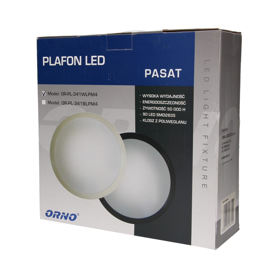 Plafon PASAT LED 20W, biały