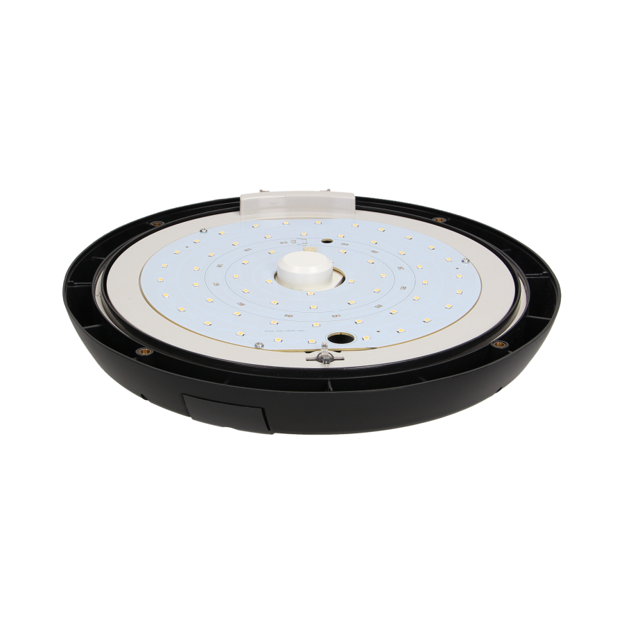 Plafon ZEFIR LED z mikrofalowym czujnikiem ruchu, czarny, 25W