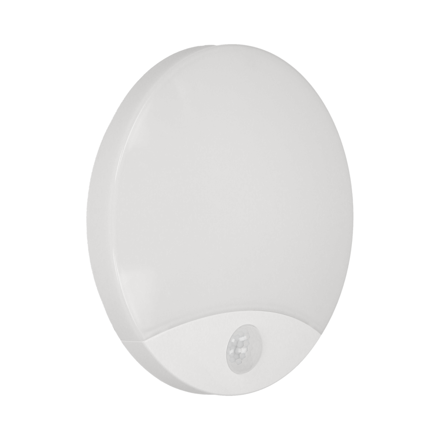VIRAZON LED 15W, plafon z czujnikiem ruchu, 1050lm, IP44, 4000K, poliwęglan mleczny, biały