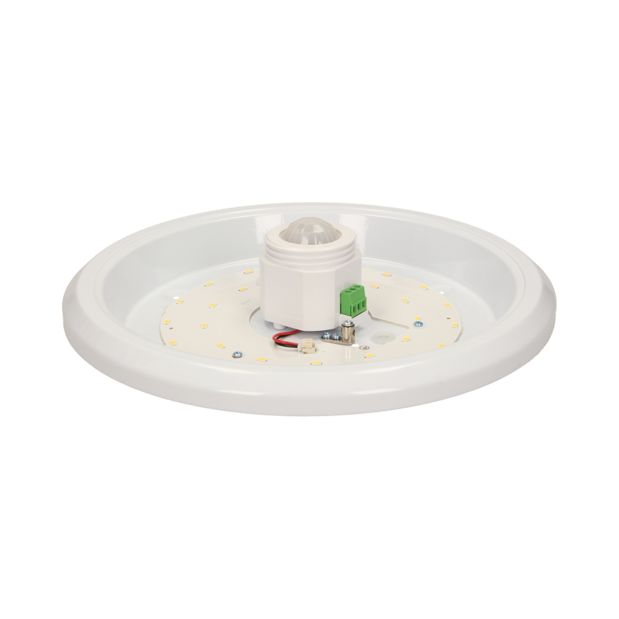 ZONDA LED 16W, plafon z czujnikiem ruchu, 1100lm, IP20, 4000K, poliwęglan mleczny, biały