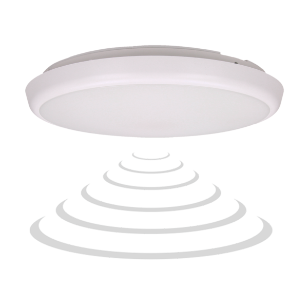 LED lighting fixture CERS with microwave motion sensor, 22W