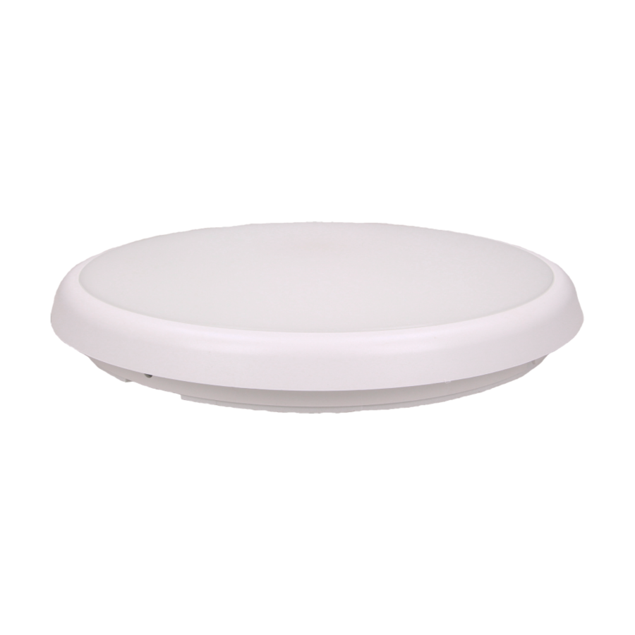 CERS LED 22W, plafon z mikrofalowym czujnikiem ruchu, 2000lm, IP65, 4000K, poliwęglan mleczny biały, funkcja przyciemnienia