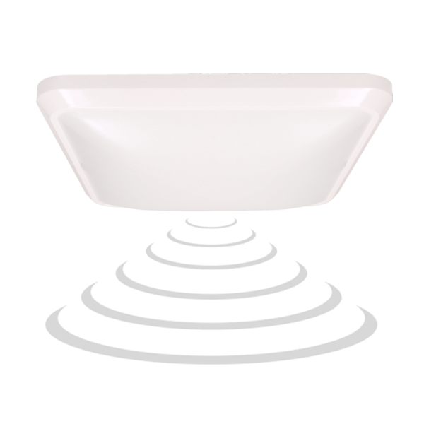 LED lighting fixture NYK with microwave sensor, 12W