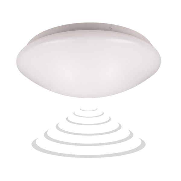 LED lighting fixture VEGA I with microwave sensor, 18W