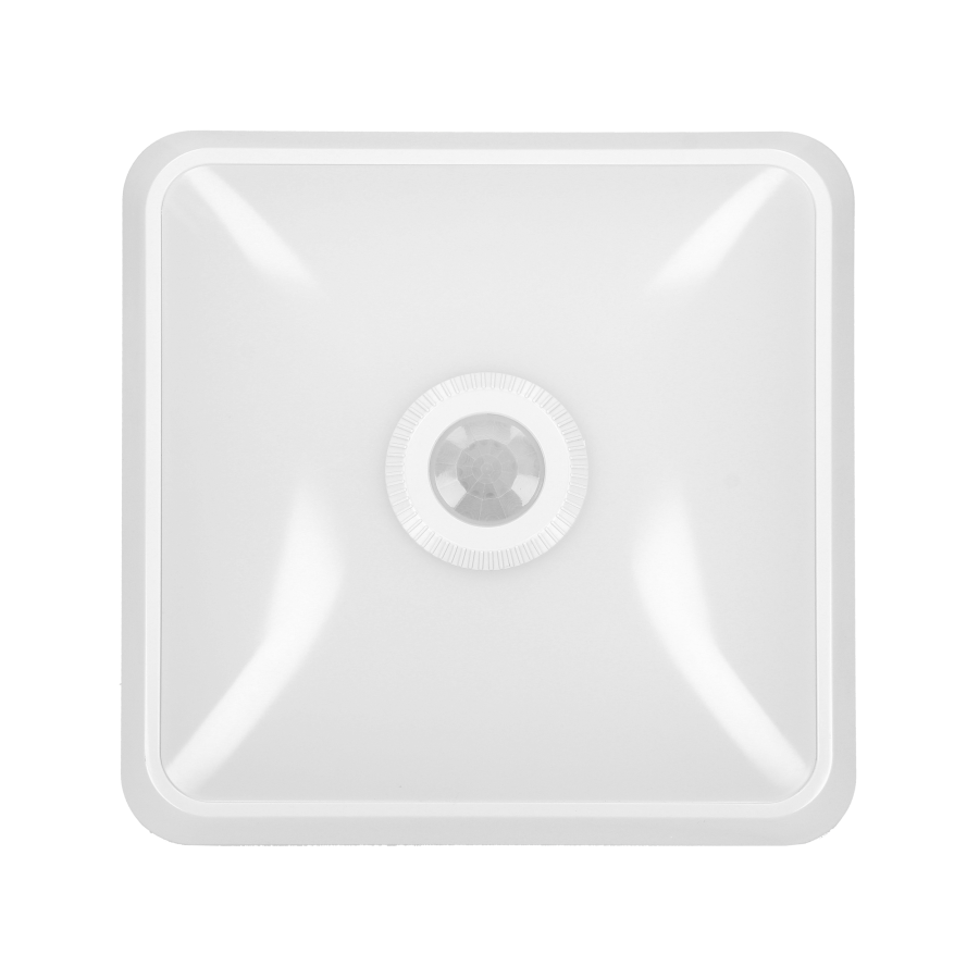 NYK LED lighting fixture with PIR motion sensor, 16W, white