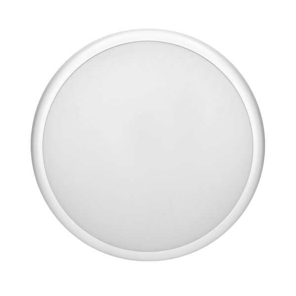 CERS LED 16W, plafon z mikrofalowym czujnikiem ruchu, 1300lm, IP54, 4000K, poliwęglan mleczny, biały, funkcja przyciemnienia