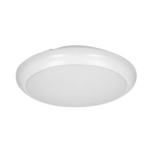 LAPIS LED 12W, plafon oświetleniowy z mikrofalowym czujnikiem ruchu, 800lm, IP65, 4000K, IK10, poliwęglan mleczny, biały