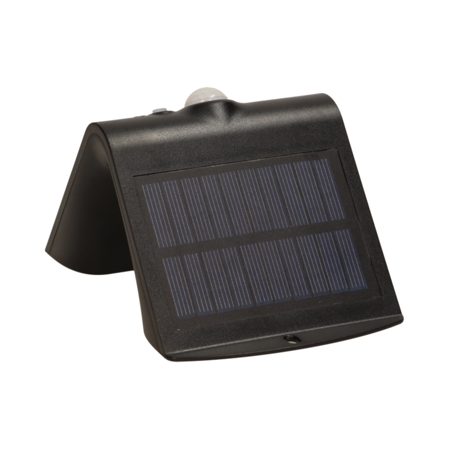 LED solar garden lamp SILOE with motion sensor, black