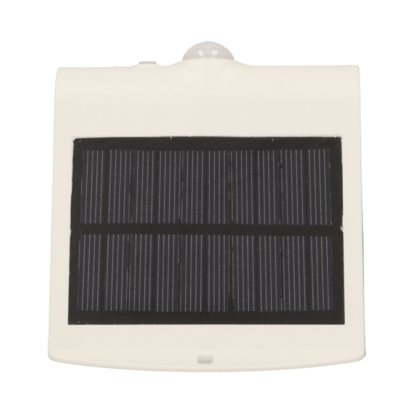 SILOE LED 1,5W, lampa solarna z czujnikiem ruchu 120st, 190lm, IP65, 4000K, 1200mAh, podwójne źródło światła, biała