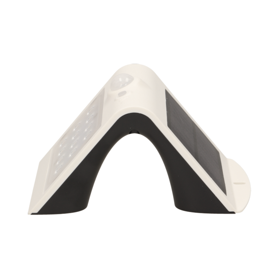 SILOE LED 1,5W, lampa solarna z czujnikiem ruchu 120st, 190lm, IP65, 4000K, 1200mAh, podwójne źródło światła, biała