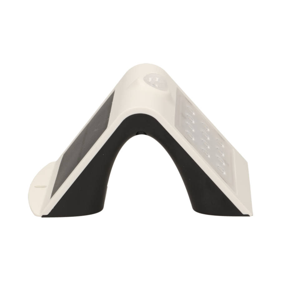 SILOE LED 1,5W, lampa solarna z czujnikiem ruchu 120st, 190lm, IP65, 4000K, 1200mAh, podwójne źródło światła, biała