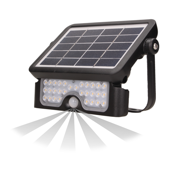 LED solar floodlight LUX with motion sensor