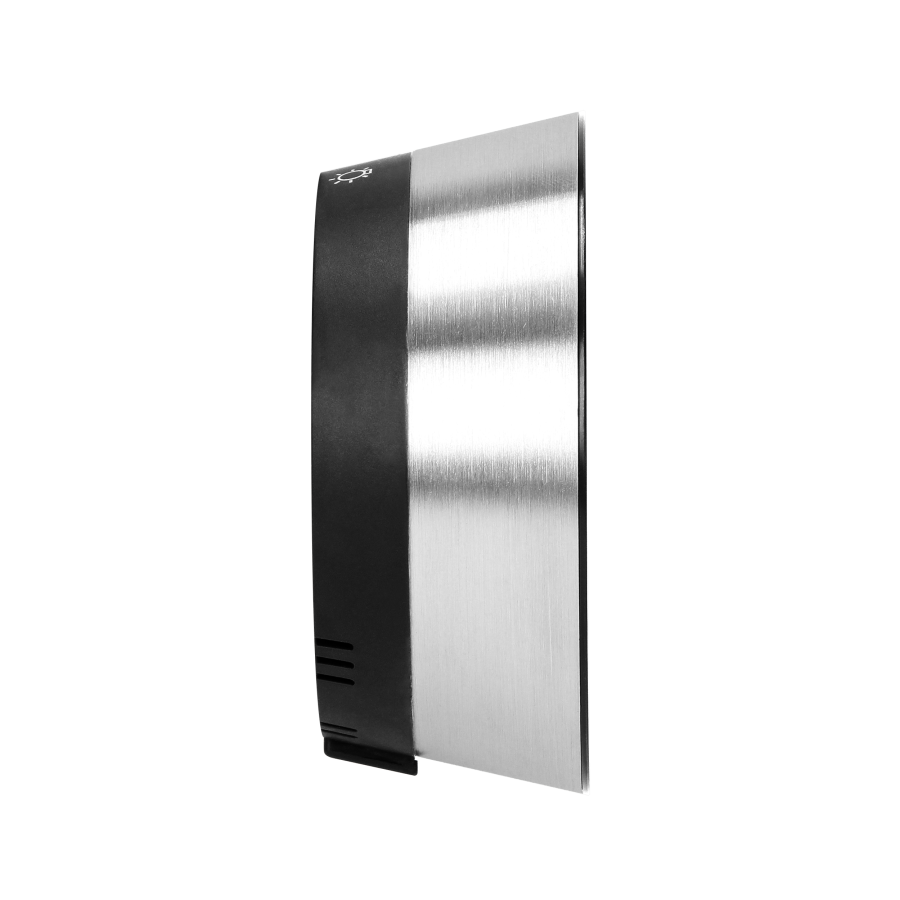 Bezprzewodowa stacja pogodowa z pomiarem temperatury zewnętrznej i wewnętrznej, czarna