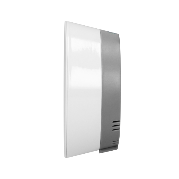 Bezprzewodowa stacja pogodowa z pomiarem temperatury zewnętrznej i wewnętrznej, biało-szara