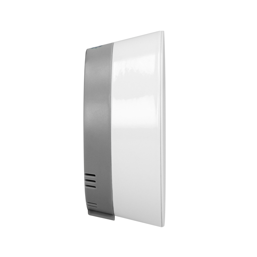 Bezprzewodowa stacja pogodowa z pomiarem temperatury zewnętrznej i wewnętrznej, biało-szara