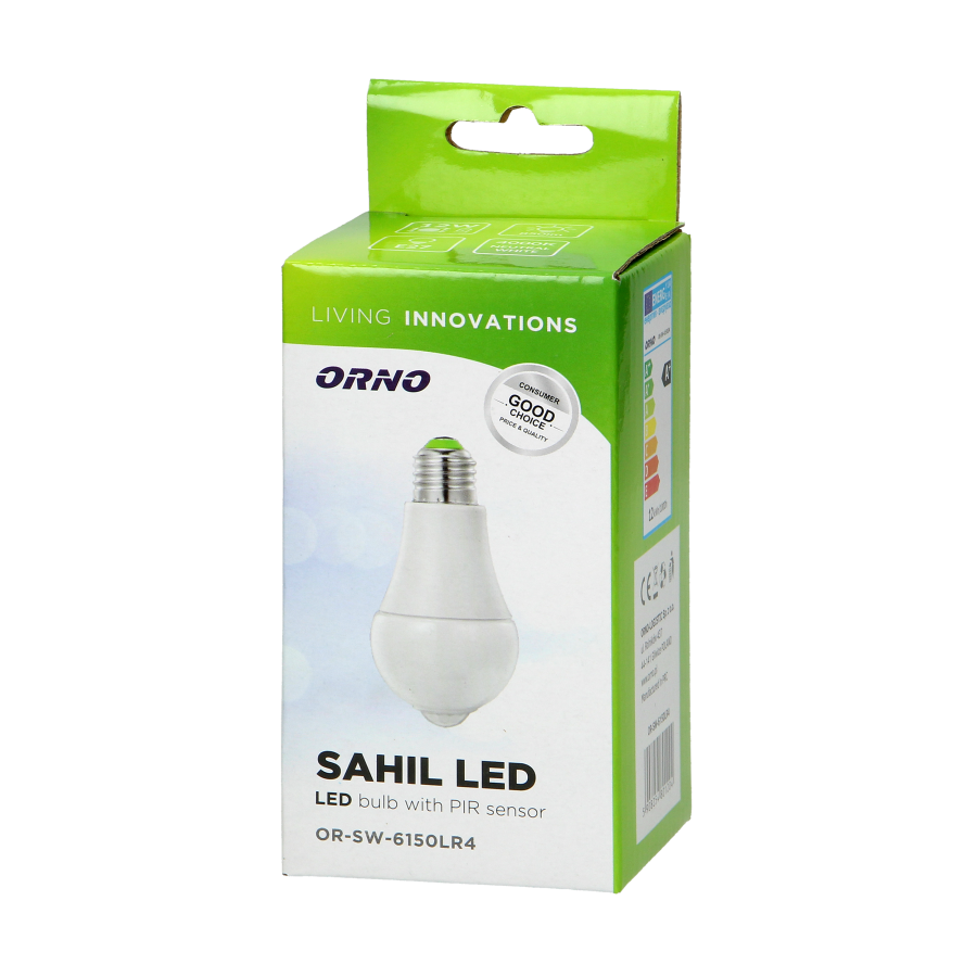 LED bulb SAHIL LED PIR with PIR motion sensor, 12W, 4000K