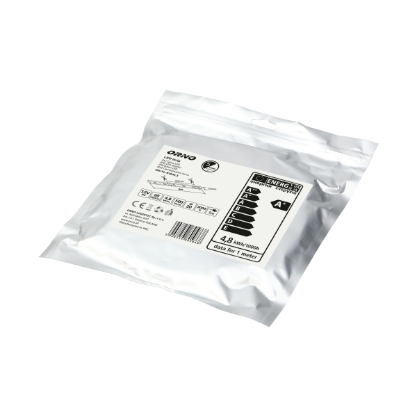 Taśma LED 12V DC, 2835smd, 60led/m, 4.8W/m, IP20, 3000K, rolka 5m