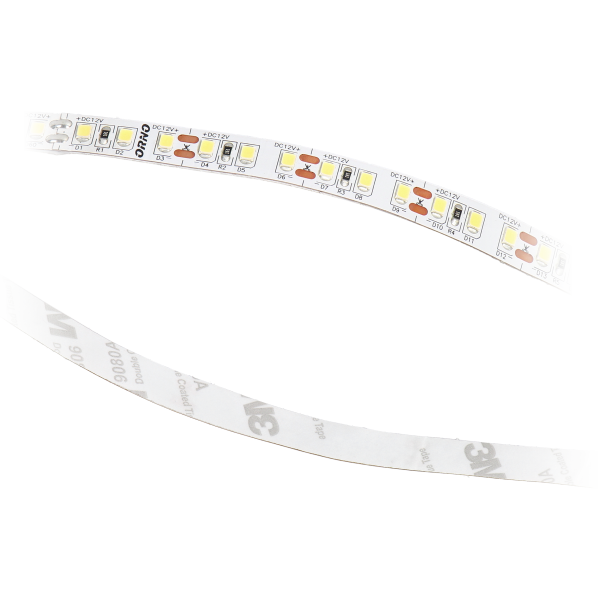 LED strip 12V DC, 2835SMD, 60LED/m, 4.8W/m, IP20, 3000K, 5m roll