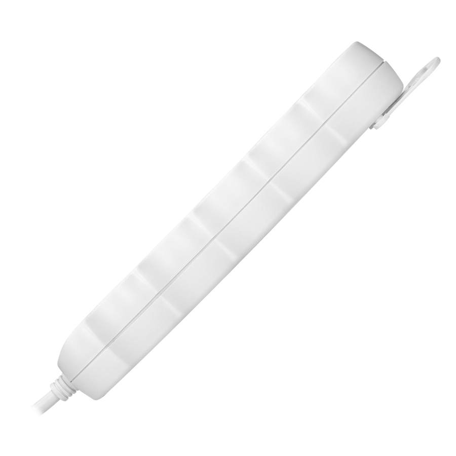 Extension sockets 5x 2P+E (Schuko), with a 3m cord H05VV-F 3x1.0mm², white