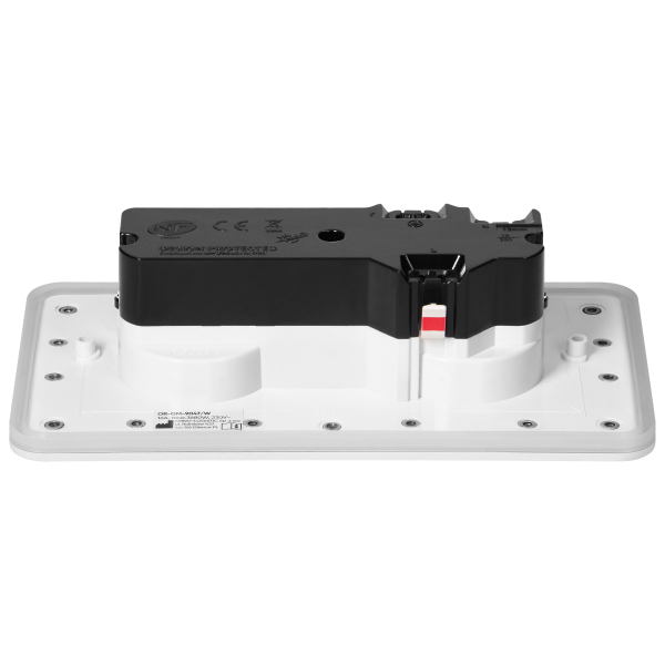 Hermetic, flush-fitting double socket, rectangular, IP55, 2x2P+E(French), white