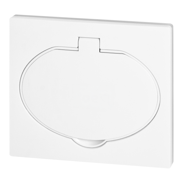 Hermetic, flush-fitting socket, IP44, 1x2P+E(Schuko), white