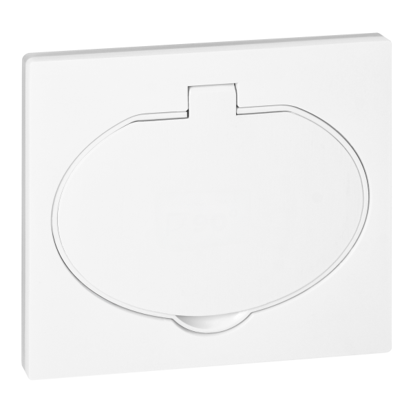 Hermetic, flush-fitting socket, IP44, 1x2P+E(Schuko), white