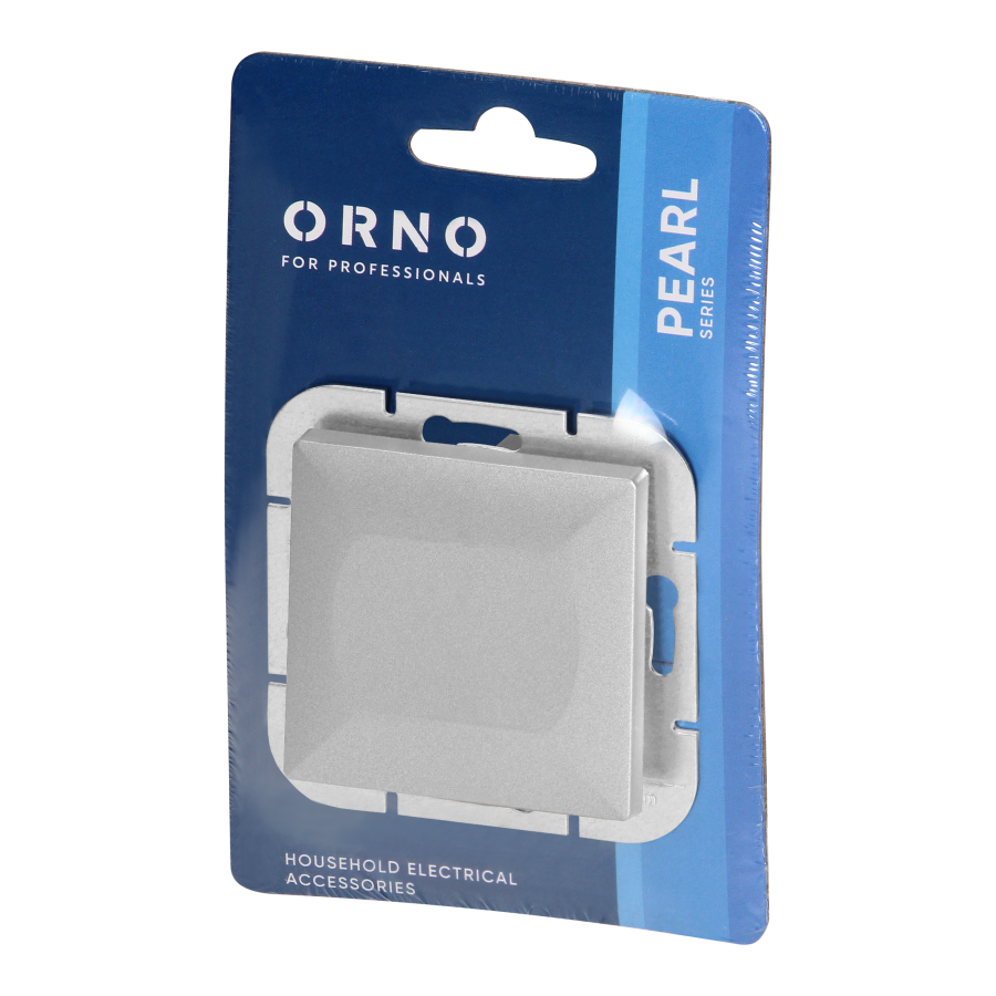 Łącznik p/t jednobiegunowy Pearl, 10A, 250V, WP-1P, srebrny