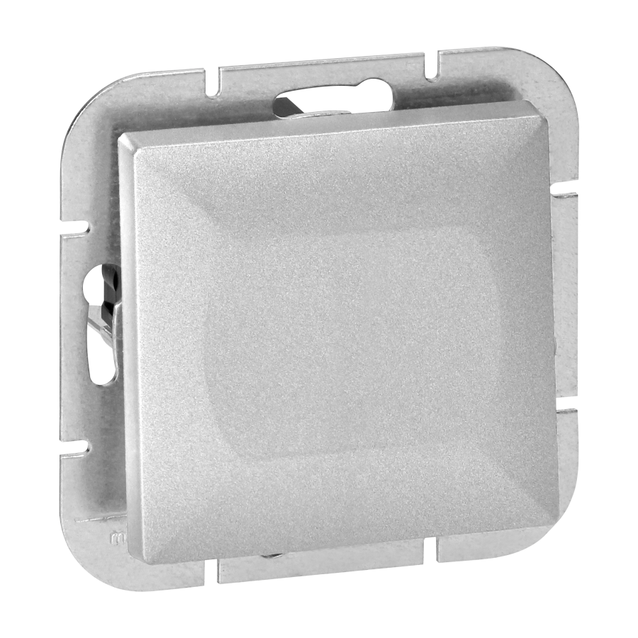 Łącznik p/t schodowy Pearl, 10A, 250V, WP-5P, srebrny