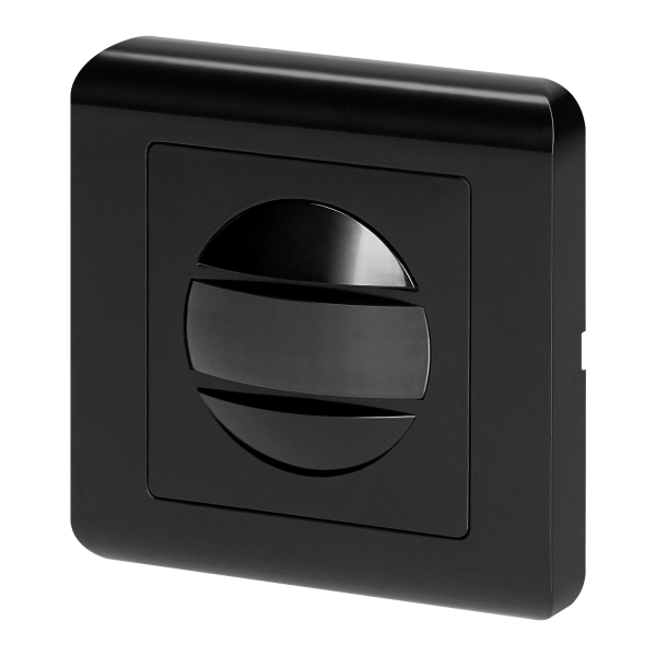 Motion sensor for installation box, 2-wire, 160°, IP20, 300W, black