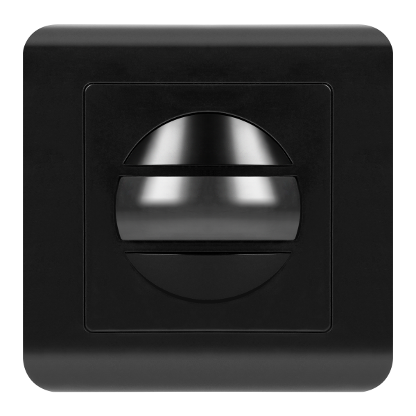 Motion sensor for installation box, 2-wire, 160°, IP20, 300W, black